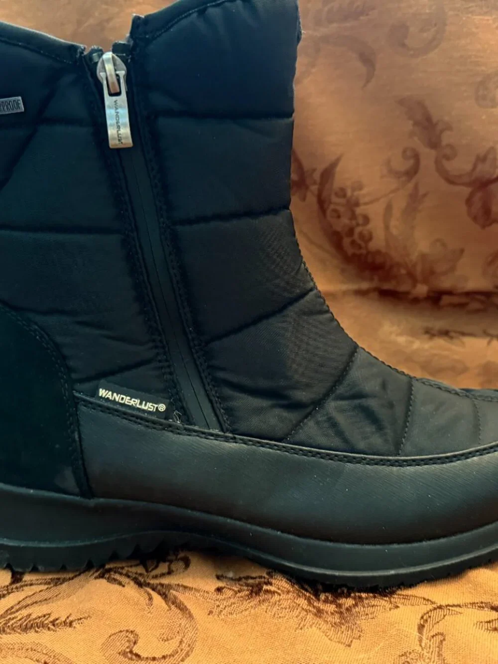 Wanderlust Lindsay Waterproof Black Winter Boots Women's size 8